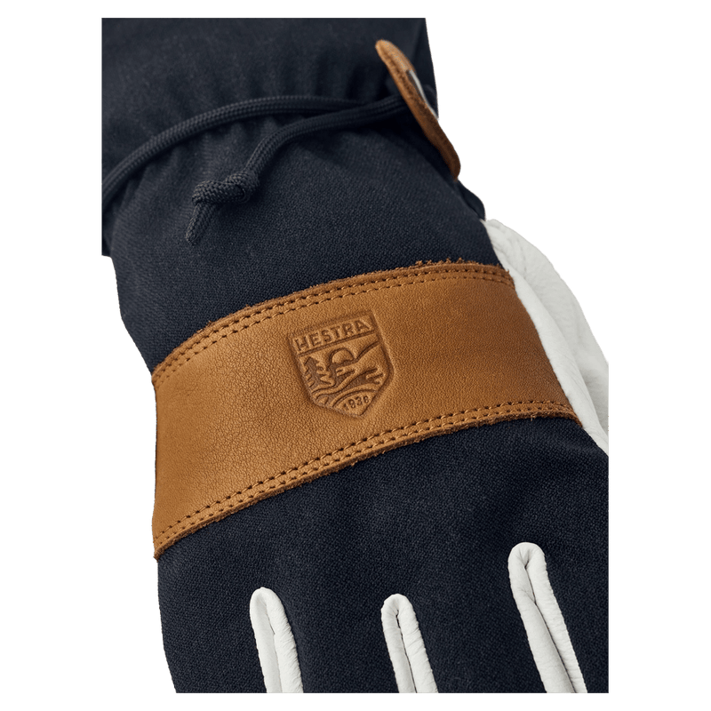 View if Hestra Voss CZone 5 Finger Glove in colour Black/Cork.