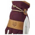 View if Hestra Voss CZone 5 Finger Glove in colour Bordeaux.