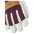 View if Hestra Voss CZone 5 Finger Glove in colour Bordeaux.