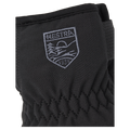 View of Youth Hestra Ferox Primaloft Mitt Logo in colour Black.