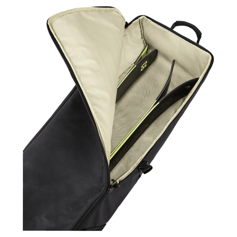 Inside view of Head Freeride Double Ski Bag in colour Black.