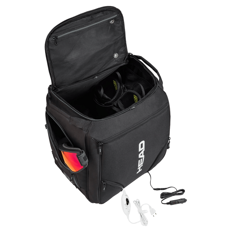 View of Head Heatable Bootbag in colour Black