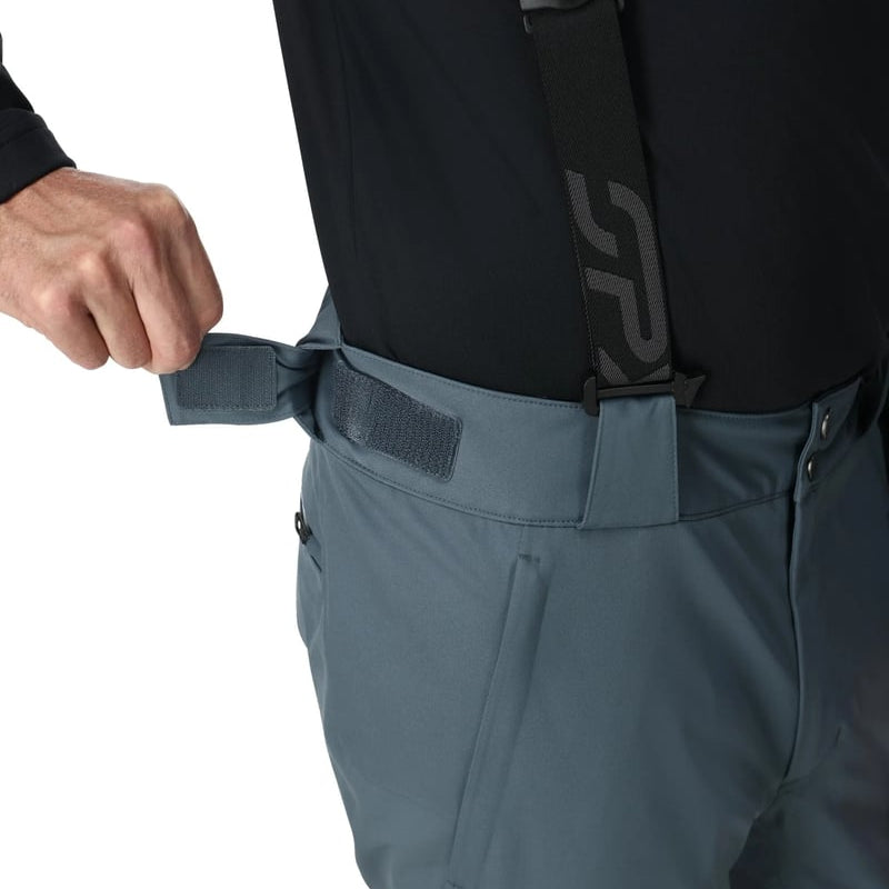 Tab view of man in Spyder Dare Ski Pants in colour Slate Blue