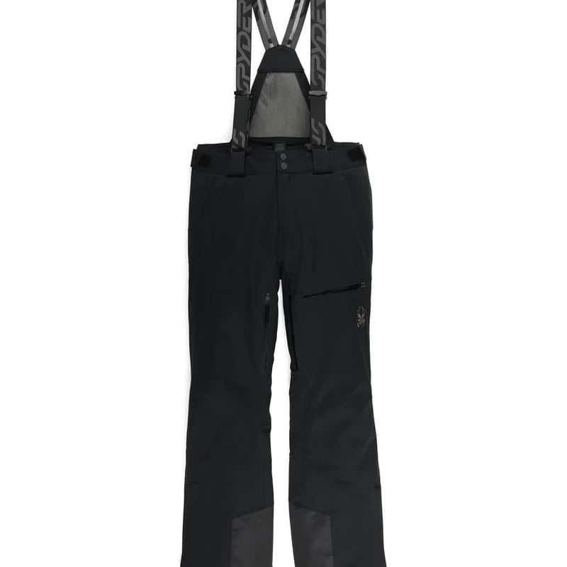 Full view of man in Spyder Dare Ski Pants in colour Black