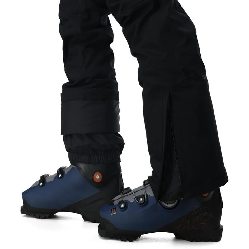 Bottom  view of man in Spyder Dare Ski Pants in colour Black