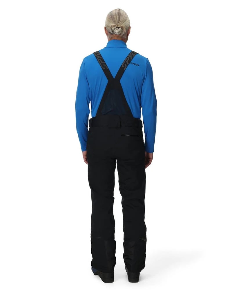 Back view of man in Spyder Dare Ski Pants in colour Black