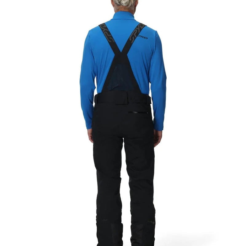 Back view of man in Spyder Dare Ski Pants in colour Black