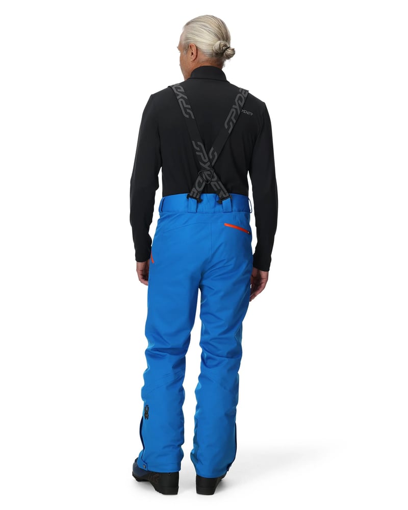 Back view of man in Spyder Dare Ski Pants in colour Cobolt