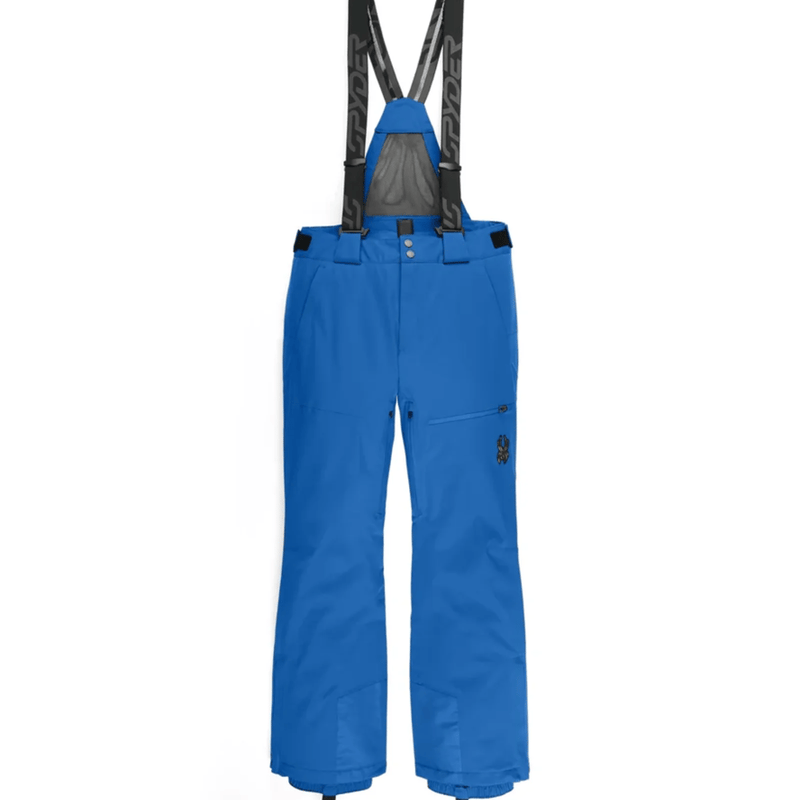 Full view of man in Spyder Dare Ski Pants in colour Cobolt
