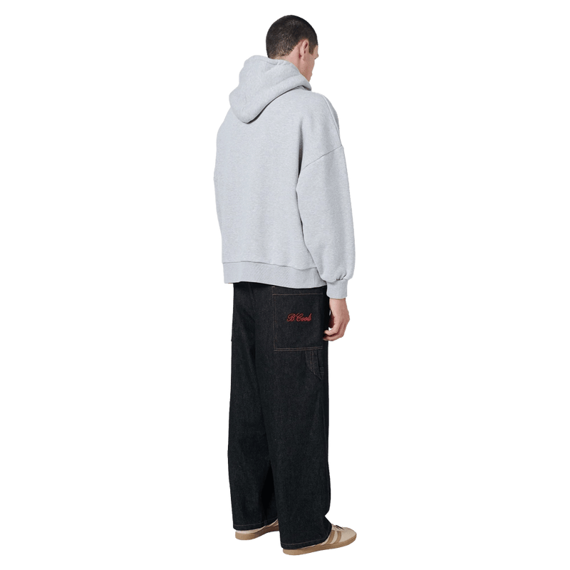 Side view of Barney Cools PPE Hood in colour Grey.