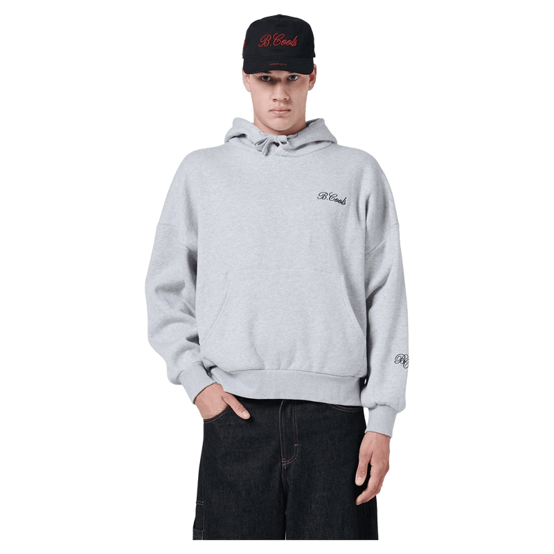 View of Barney Cools Scribe Hood in colour Grey.
