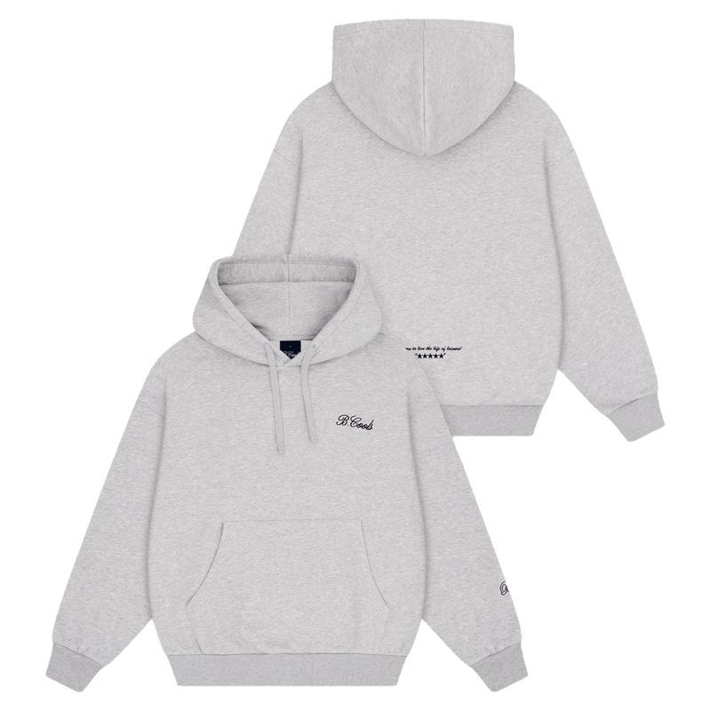 View of Barney Cools Scribe Hood in colour Grey.