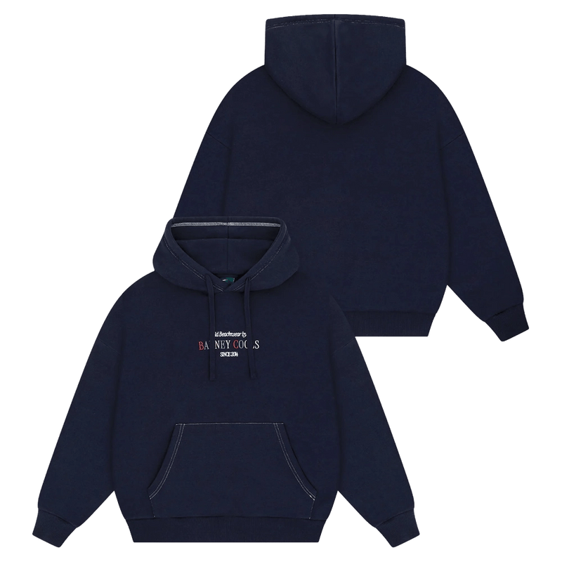 Full view of Barney Cools BB14 Hood in colour Midnight.