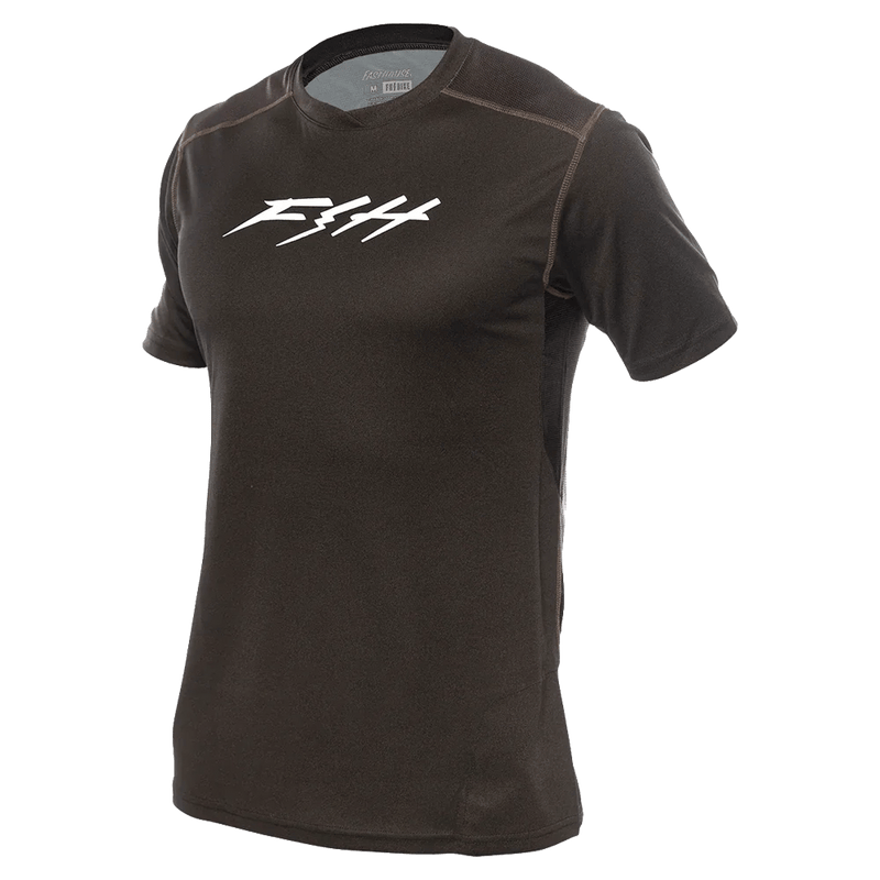 View of the Fasthouse Alloy Ronin S/S Jersey in colour Black