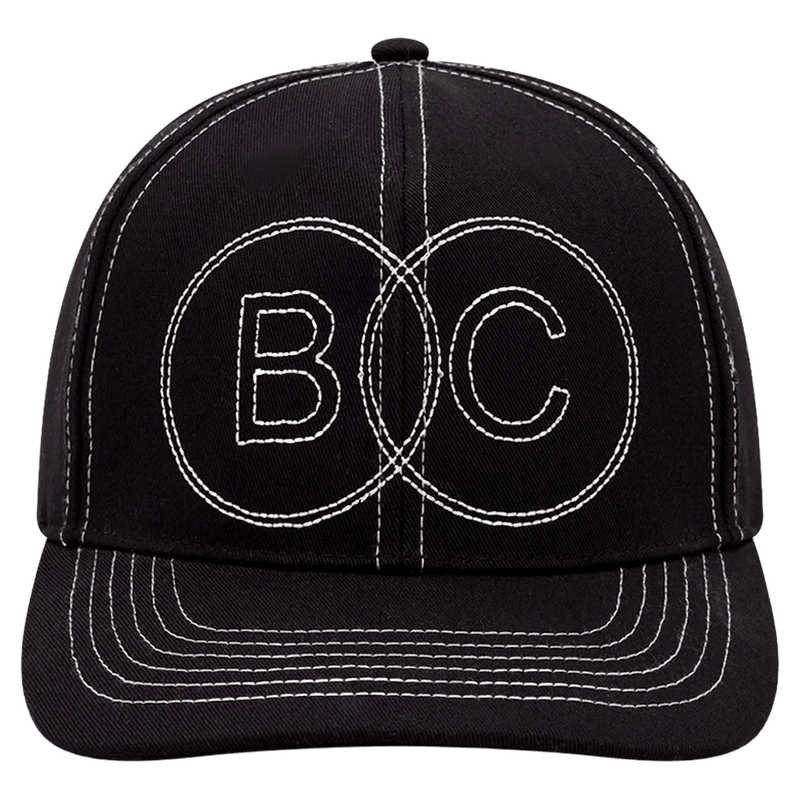 Front view of Barney Cools Stitch Cap in colour Black.