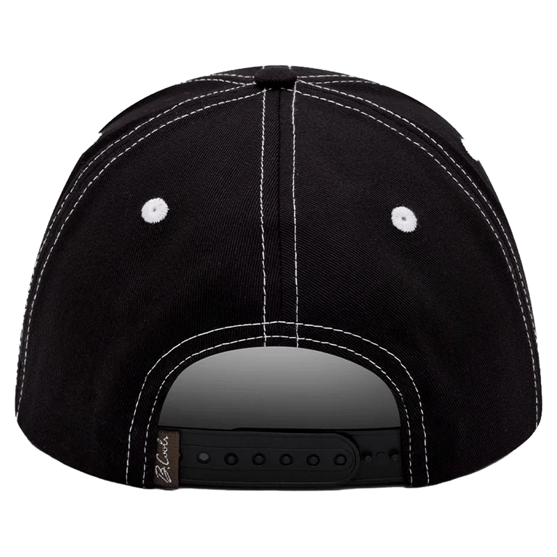 Back view of Barney Cools Stitch Cap in colour Black.