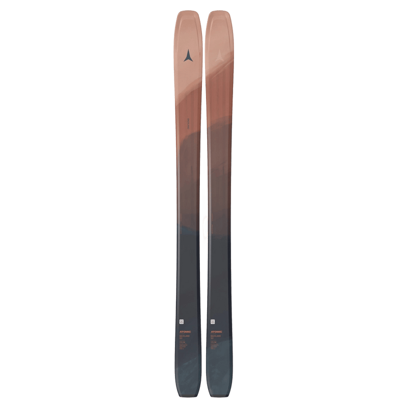 Top view of the Atomic 2027 Backland 101 Skis for Women in Redwood Brick