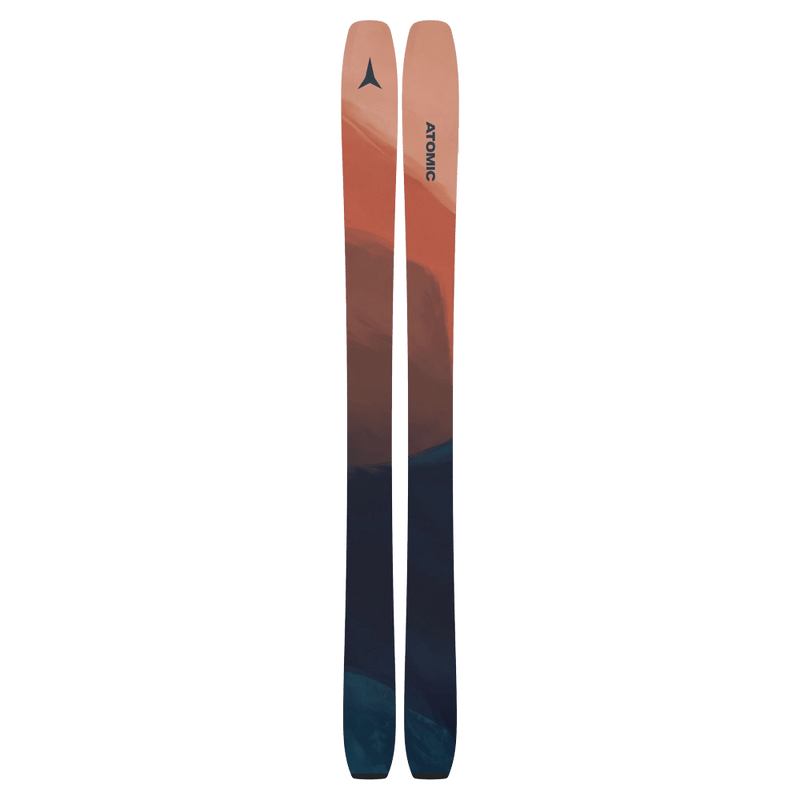 Base view of the Atomic 2027 Backland 101 Skis for Women in Redwood Brick
