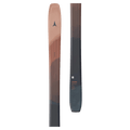 Tip and tail view of the Atomic 2027 Backland 101 Skis for Women in Redwood Brick