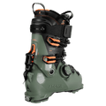 Rear view of the Atomic Hawx Prime XTD 120 Boa GW Ski Boots in Army Green Orange