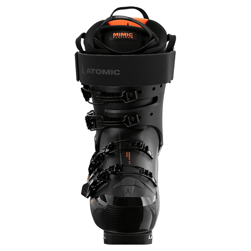 Front view of the Atomic Hawx Magna XTD 120 Ski Boots in Black Orange