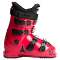 Side view of the Atomic Redster TJ 65 Ski Boots - Kids in Red Black
