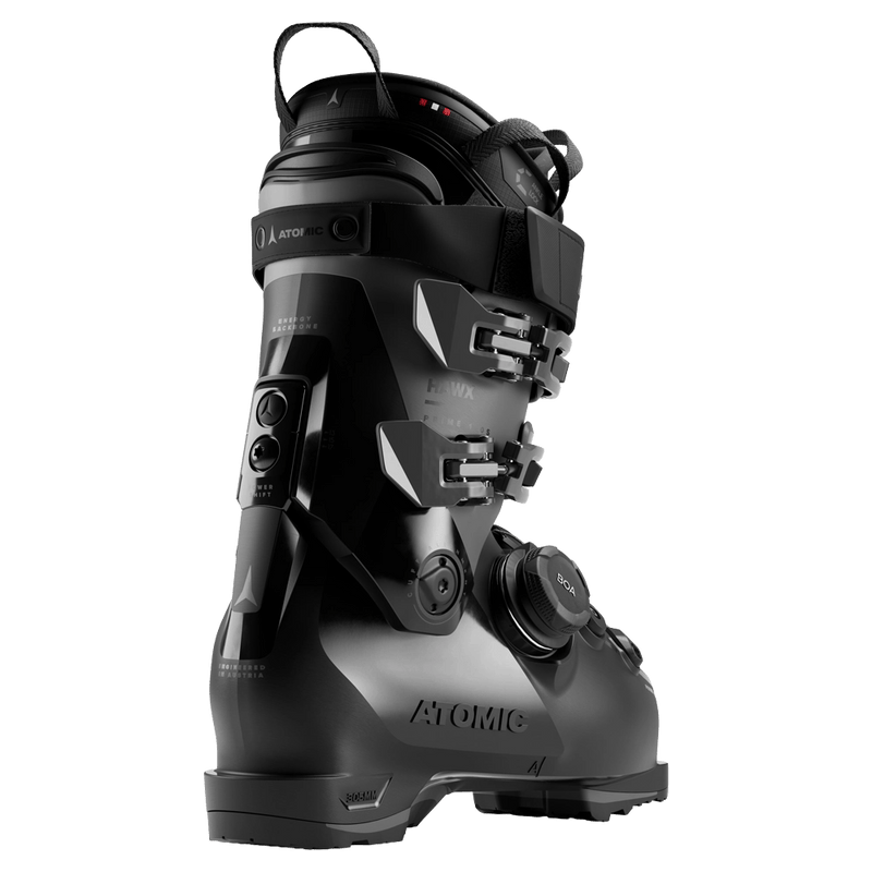 Rear view of the Atomic Hawx Prime 110 S BOA Ski Boots in Black Anthracite