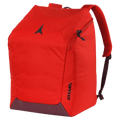 Front side view of the Atomic Boot + Helmet Pack in Red