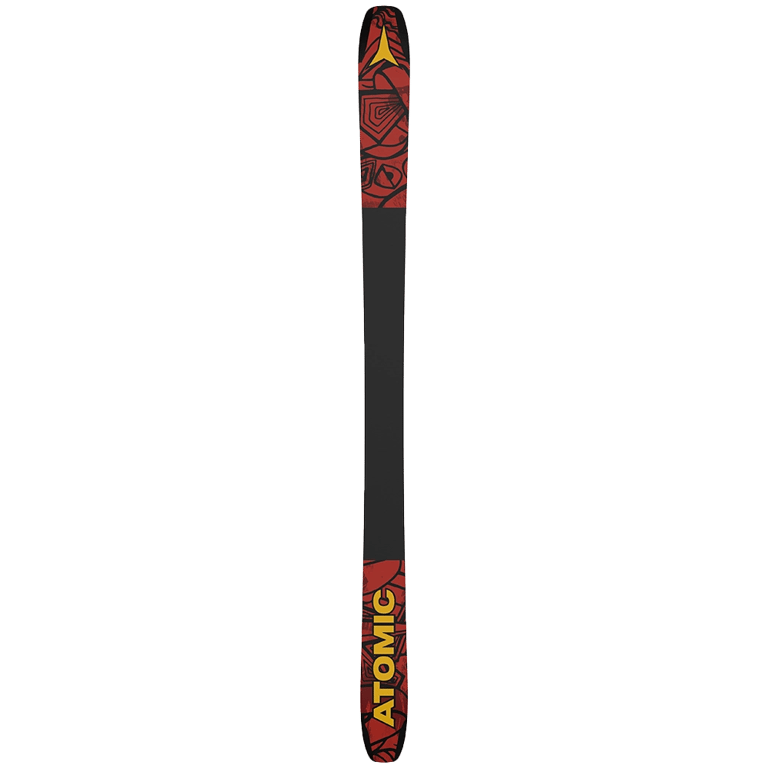 Base left view of Atomic 2027 Bent 90 Ski