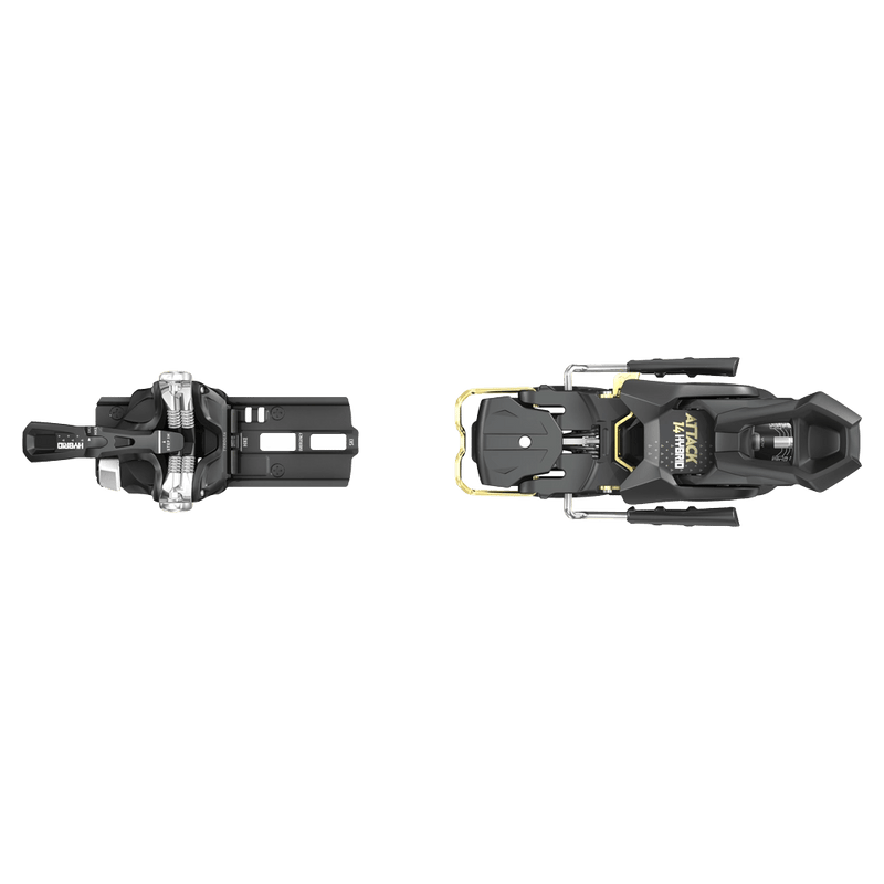 Top hike view of Head Attack Hybrid 14 MN Ski Bindings