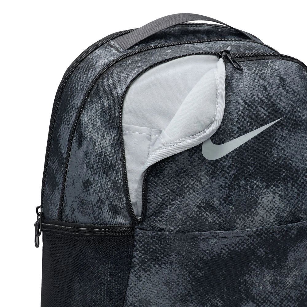 Front pocket image of the Brasilia Backpack in Iron Grey Multi