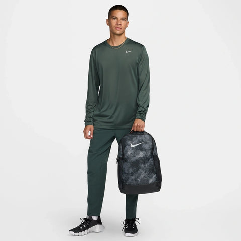 Full lifestyle image of the Brasilia Backpack in Iron Grey Multi