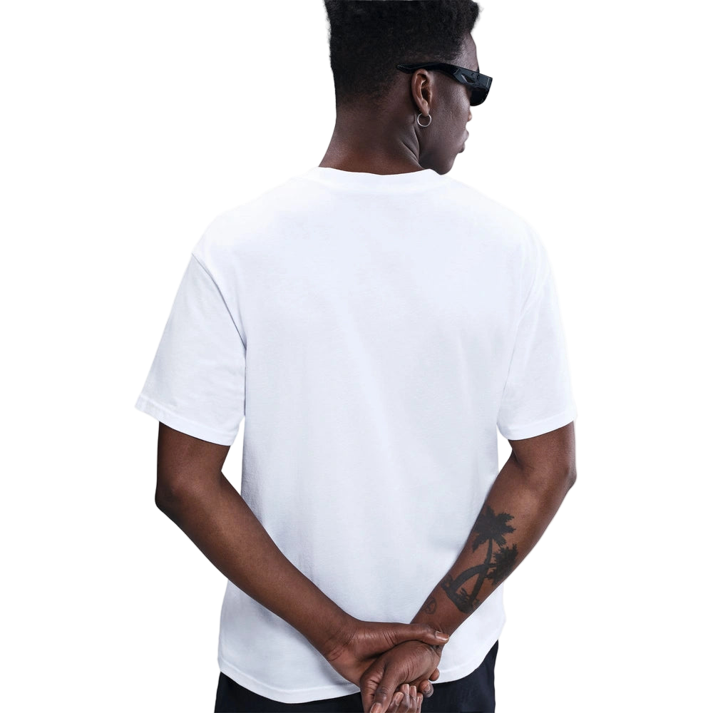 Cropped back lifestyle image of the Sportswear Dunk Tee in White