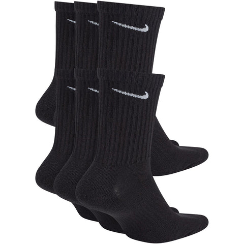 Right side image of the Everyday Cushioned Comfort Crew Socks in Black