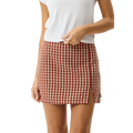 Austin - Recycled Check Mini Skirt - Womens