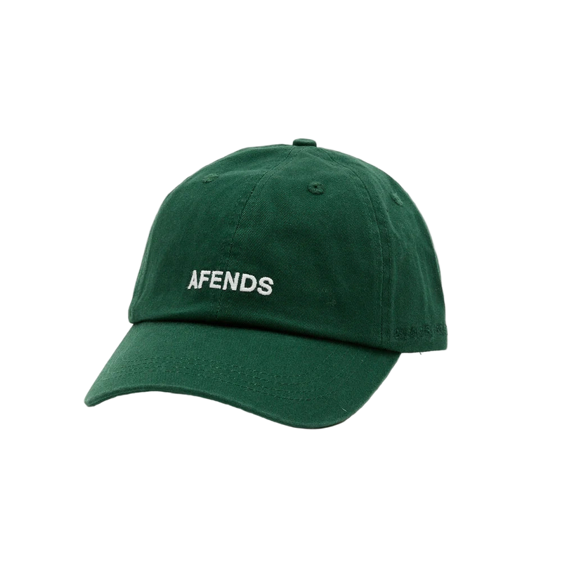 Afends Daylight panelled cap in hunter green