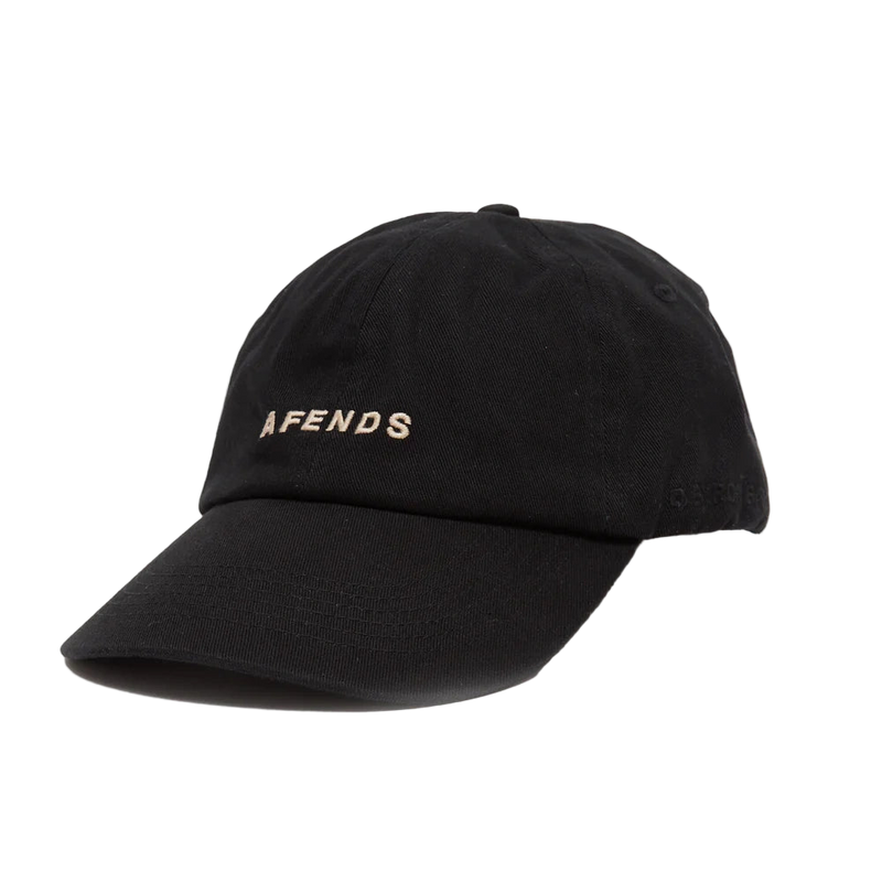 Afends Daylight panelled cap in black