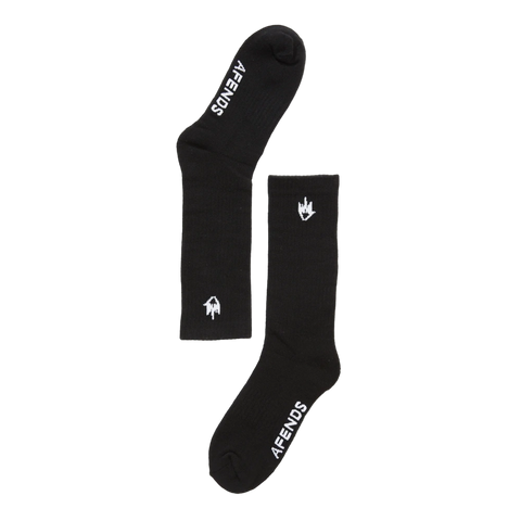Afends Flame Socks Three Pack in black