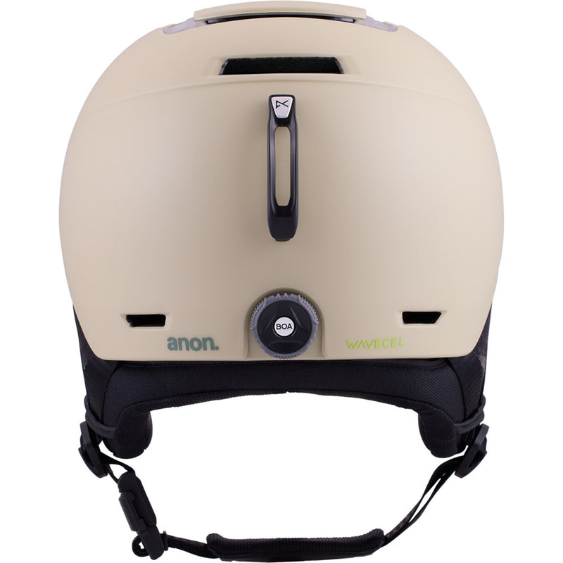 Anon Logan snow Helmet in Mushroom featuring Wavecell protection and the BOA Fit system