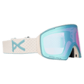 Main view of the Anon M4S Cylindrical Goggles in Oat, Perceive Variable Blue lens, unisex model