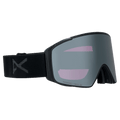 Main view of the Anon M4S Cylindrical Goggles in Smoke, Perceive Sunny Onyx lens, unisex model