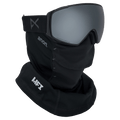 Face mask view of the Anon M4S Toric Low Bridge Goggles in Smoke, Perceive Sun Onyx lens, unisex model