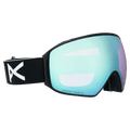 Main view of the Anon M4 Toric Goggles in Black, Perceive Variable Blue lens, unisex model