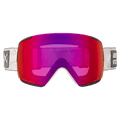 Front view of the Anon M5S Toric Low Bridge Goggles in Sediment, Perceive Sunny Red lens, unisex model