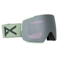 Main view of the Anon M5S Toric Low Bridge Goggles in Soft Sage, Perceive Sun Onyx lens, unisex model