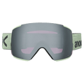 Front view of the Anon M5S Toric Low Bridge Goggles in Soft Sage, Perceive Sun Onyx lens, unisex model