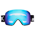 Front view of the Anon M5S Toric Goggles in Black, Perceive Variable Blue lens, unisex model