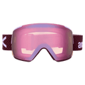 Front view of the Anon M5 Toric Goggles in Deep Cherry, Perceive Cloudy Pink lens, unisex model
