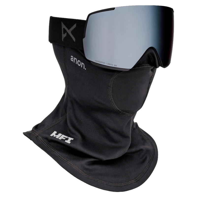 Face mask view of the Anon M5 Toric Goggles in Smoke, Perceive Sun Onyx lens, unisex model