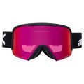 Front view of the Anon Nesa Goggles in Black, Perceive Sunny Red lens, unisex model